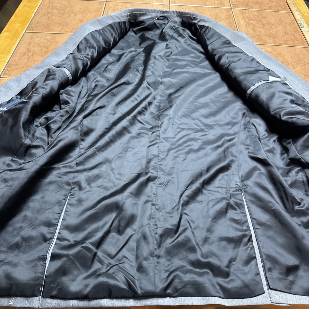 NEW Nautica Active Stretch Sport‎ Coat Jacket Blazer Men's Size 40R Solid Gray - Picture 4 of 11